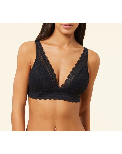 Soutien-gorge sans armatures pad amovible n°8 Cherie Cherie noir