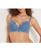 Blauer Push-up-BH von Success mit Bügel