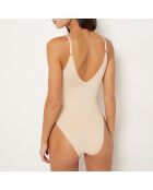 Body intero beige senza ferretto Power Byetam
