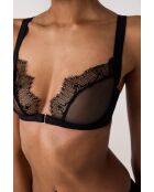 Sujetador negro con aros Narcisse