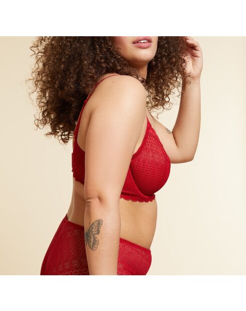 Soutien-gorge avec armatures Cherie Cherie rouge