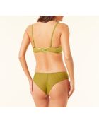 Sujetador Amaryllis verde con aros