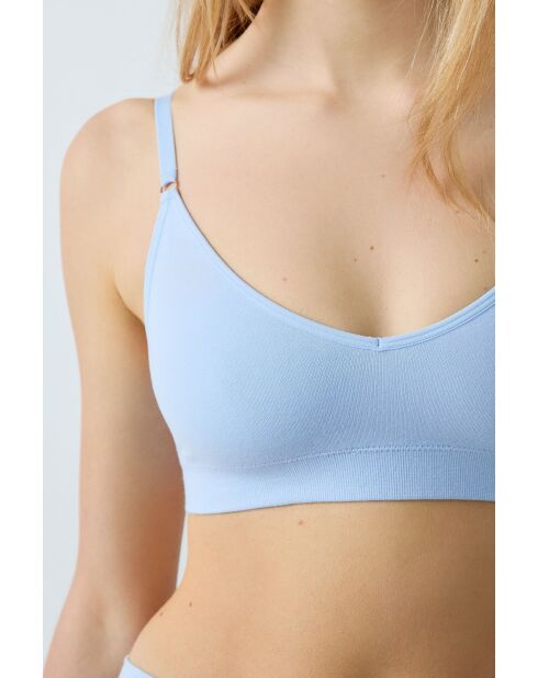 Beugelbeha met uitneembaar kussentje Amond hemelsblauw