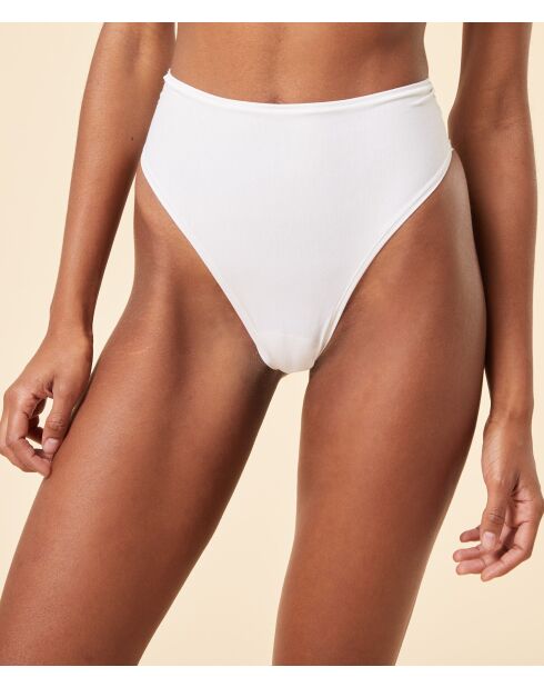 Perfecte ecru katoenen string