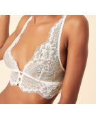 Inkt-ecru bh zonder beugel