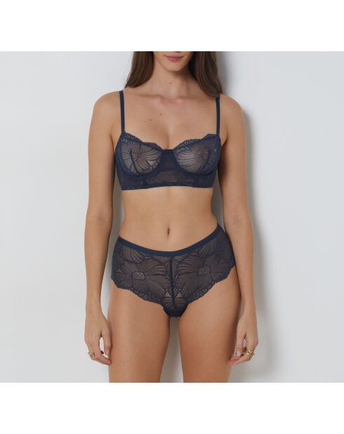 Marineblauwe korte broek Flexi Lace