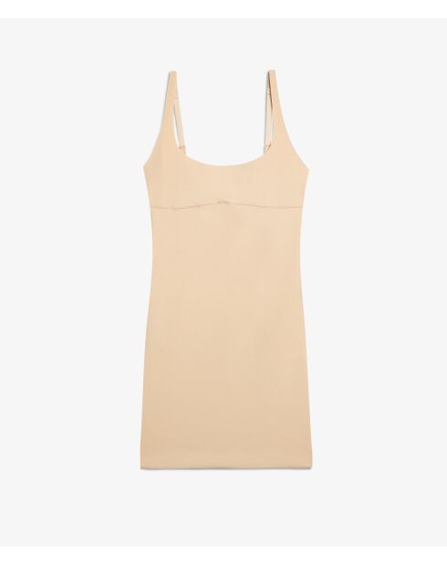 Beiges Ummantelkleid Control Byetam