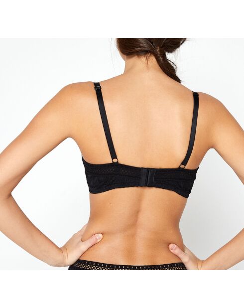 Zwarte bh met beugel Savana