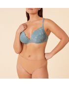 Himmelblaugrüner Bügel-BH Nr. 5