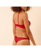 Reggiseno senza ferretto n. 8 rosso granata