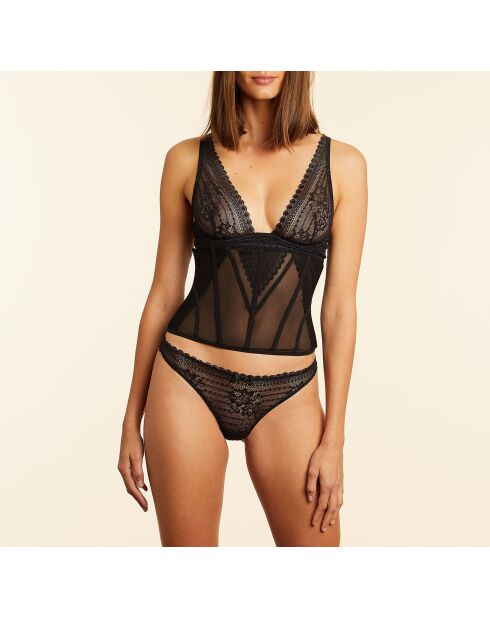 Corset sans armatures Panama Sexy noir