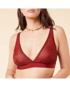 Groovy Burgundy Granaat-bh zonder beugel