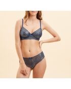 Soutien-gorge avec armatures Panama bleu