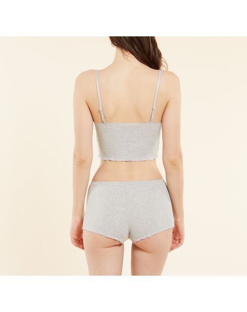 Pflanzengefärbtes We Care Hellgraues Tanktop