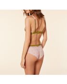 Ditsy khaki olijfkleurige shorty