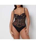 Body une piece avec armatures Amaryllis noir