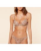 Louange Mesh Push-up-BH Nr. 2 mit Bügel in Taupe