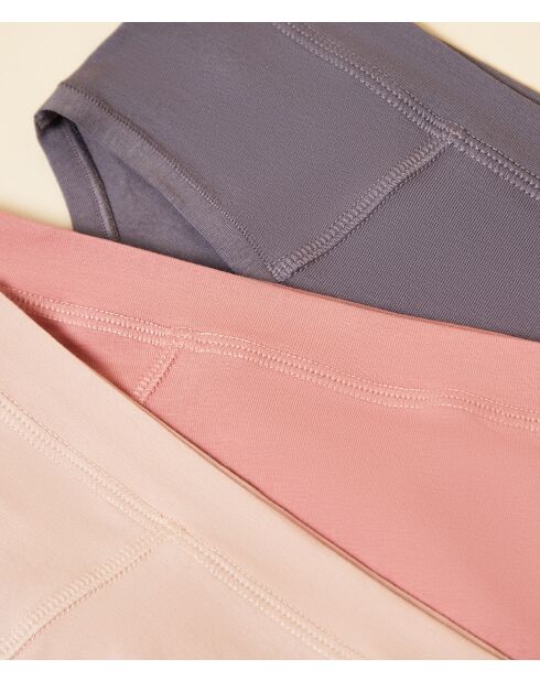 Set van 3 antracietkleurige Brett shorties