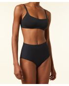 Schwarzer perfekter rahmenloser BH aus Baumwolle