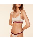 Sujetador sin aros dorado Maestro Lurex