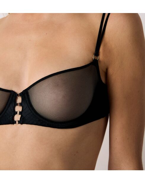 Mitternachtsschwarzer Bügel-BH