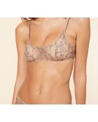 Taupekleurige bh zonder beugel Louange