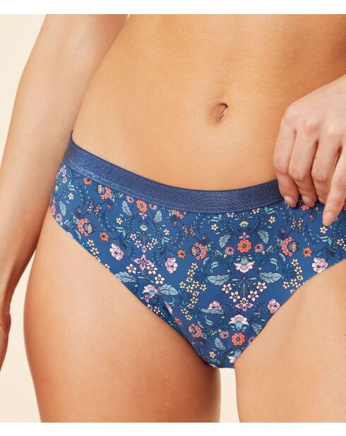 Marineblauwe slip met Aya Print