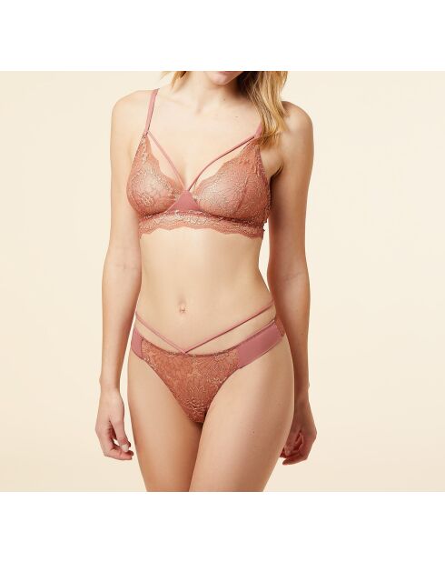 Sujetador sin aros de terracota Karat