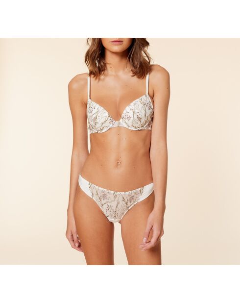 Tanga Louange in chiffon ecru