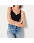 24 Hours schwarzer BH ohne Bügel