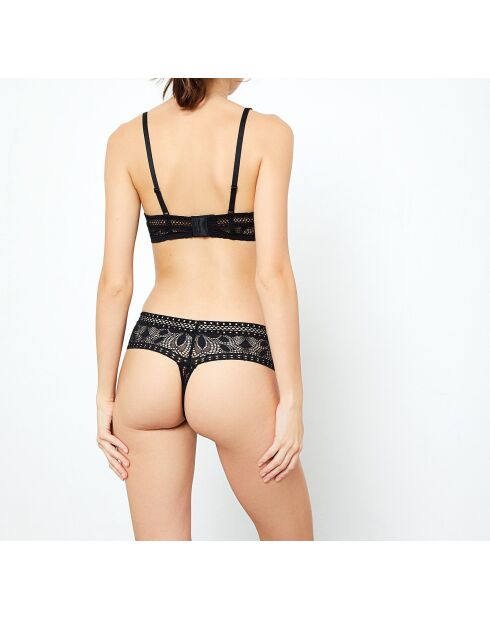 Zwarte bh met beugel Savana