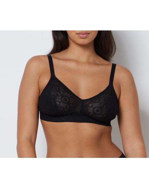 Debby zwarte bh zonder beugel in grote maten #8