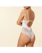 Body blanco sin aros Sentiment de una sola pieza