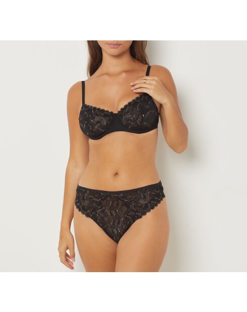 Perizoma nero Tabby Plus Size