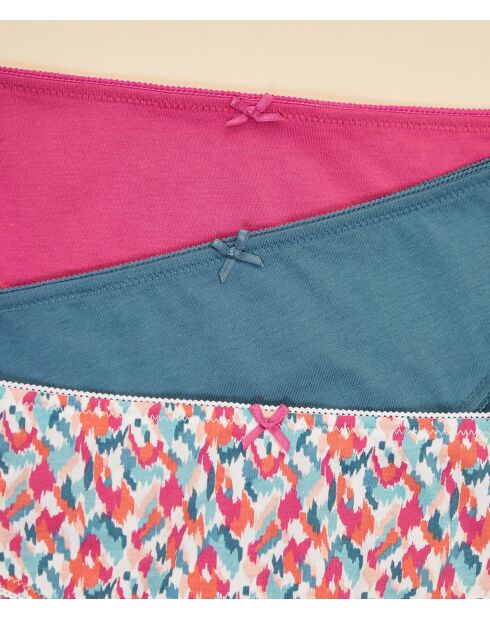 Set van 3 veelkleurige Leony shorties