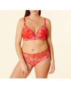 Soutien-gorge avec armatures n°5 Somptueuse vermillon