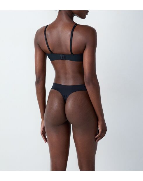 Pure Fit Push-up-BH ohne Bügel, schwarz