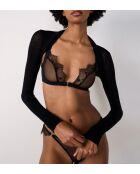 Sujetador negro con aros Narcisse