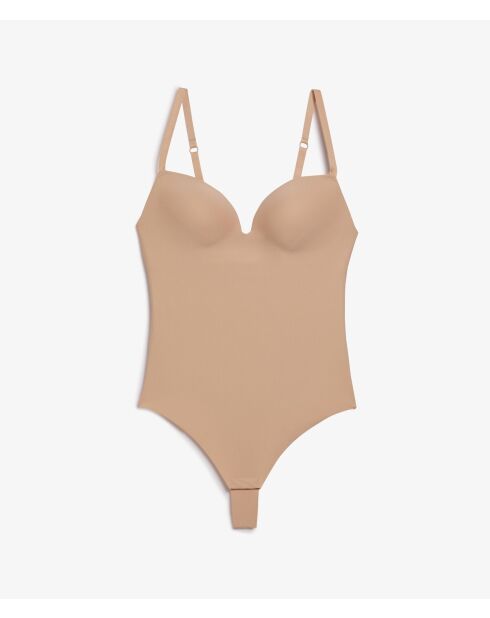 Body intero beige senza ferretto Control Byetam