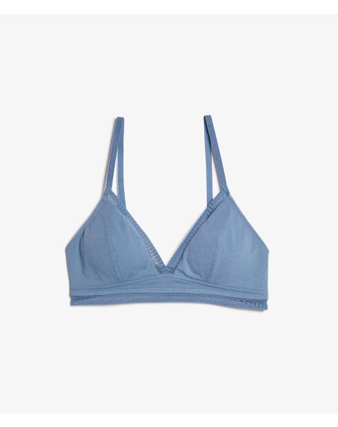 Soutien-gorge sans armatures pad amovible Happily bleu