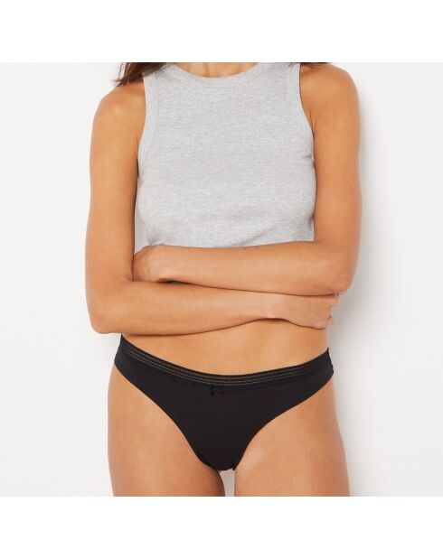 Set van 3 zwarte Jack Lace tanga's