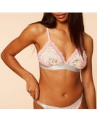 No 8 Ditsy roze beha met beugel