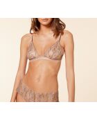 Taupekleurige bh zonder beugel Louange