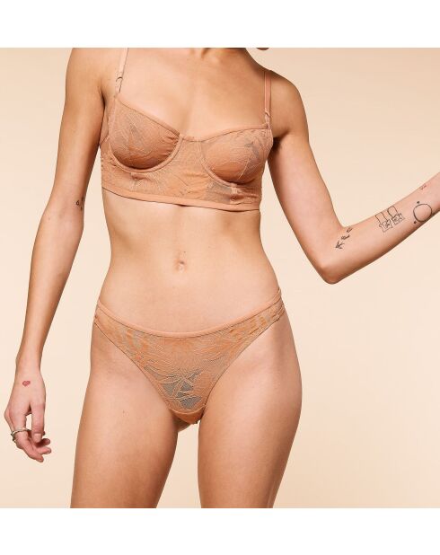 Soutien-gorge avec armatures Palme beige