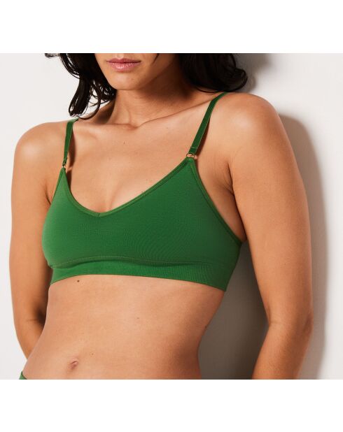 BH zonder beugel en uitneembaar kussentje Almond fir green