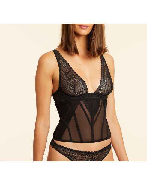Corset sans armatures Panama Sexy noir