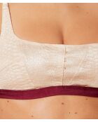 Sujetador sin aros dorado Maestro Lurex