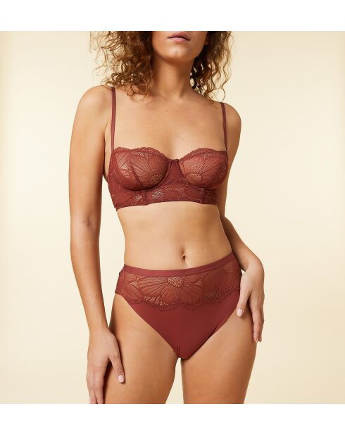 Tanga Flexi Lace roter Backstein