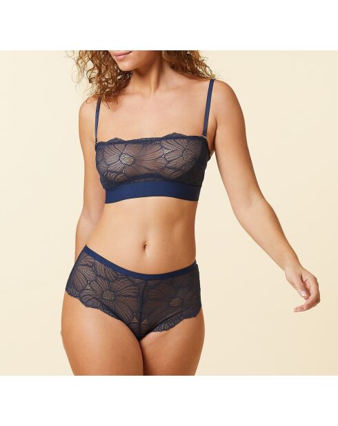 Flexi Lace marineblauwe beha met beugel