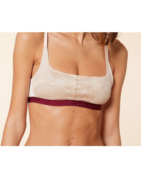 Maestro Lurex gouden bh zonder beugel